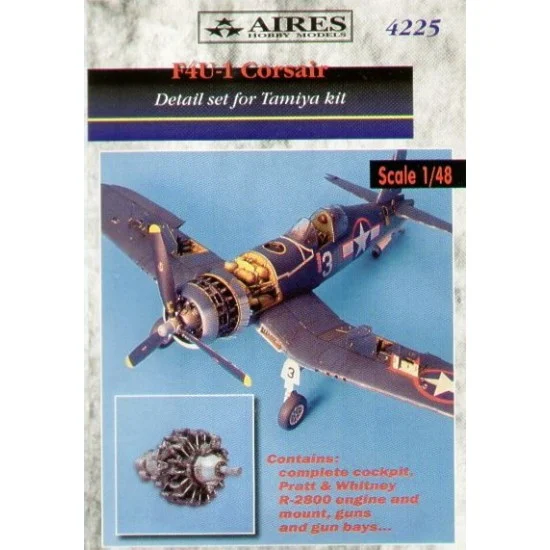 Aires 4225 1/48 F4U-1 Corsair Detail Set for Tamiya kit