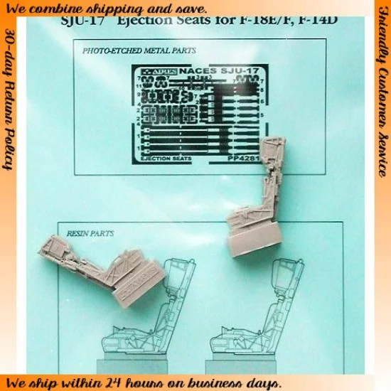Aires 4281 1/48 SJU-17 Ejection Seats For F-18E/F, F-14D for Hasegawa kit