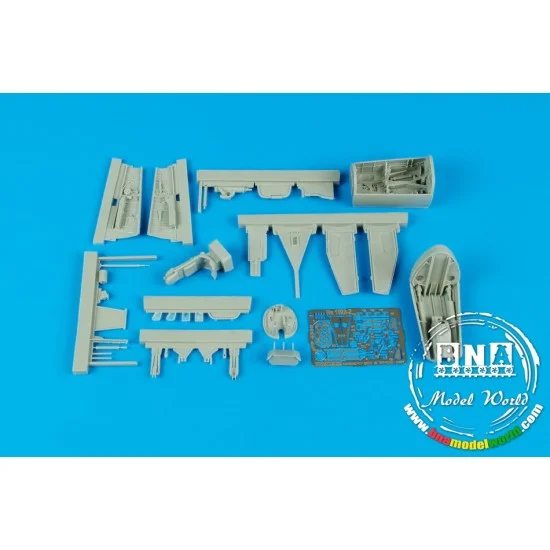 Aires 4359 1/48 Heinkel He 162A Cockpit Set & Wheel Bay for Tamiya kit - Model Planes