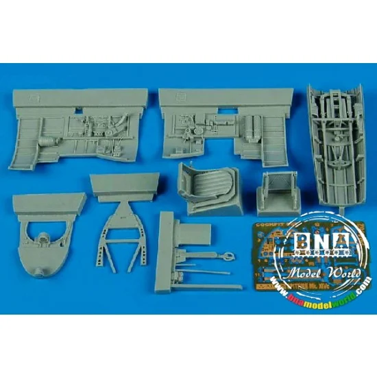 Aires 4462 1/48 Spitfire Mk.XIVc Cockpit set for Academy kit - Model Planes