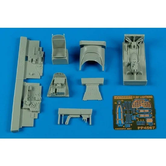 Aires 4567 1/48 Lockheed P-38F Lightning Cockpit Set for Academy kits