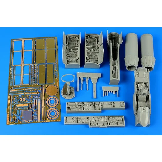 Aires 4620 1/48 McDonnell-Douglas F/A-18A Hornet Detail Set for HobbyBoss kits