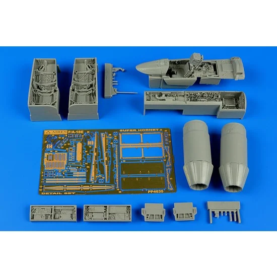 Aires 4635 1/48 McDonnell-Douglas F/A-18E Super Hornet Detail Set for Hasegawa kit