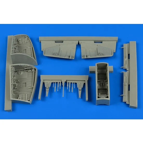 Aires 4726 1/48 Saab J-29 Tunnan Wheel Bay for Pilot Replicas kit