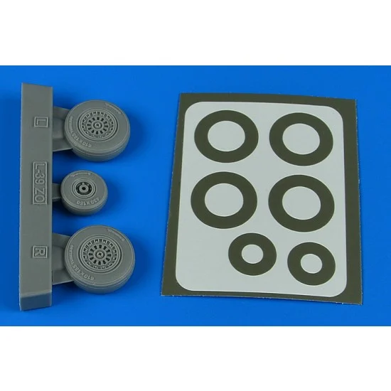 Aires 4803 1/48 L-39ZO Albatros Wheels & Paint Masks Late Ver. A for Trumpeter kits
