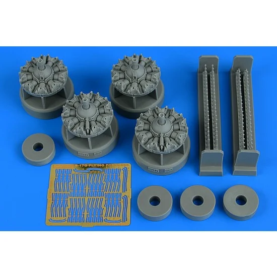 Aires 4805 1/48 B-17G Flying Fortress Engine Set for HK Models kits
