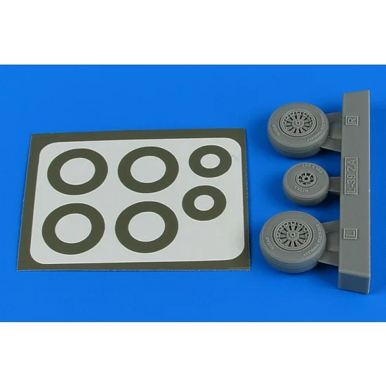 Aires 4809 1/48 L-39ZA Albatros Wheels & Paint Masks for Trumpeter kits