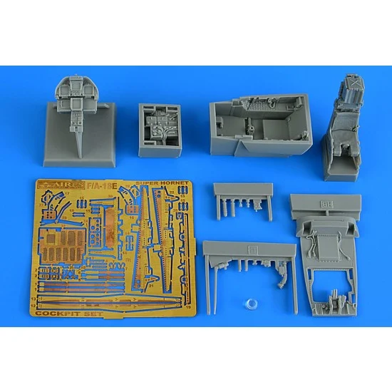 Aires 4895 1/48 Boeing F/A-18E Super Hornet Cocpkit set for HobbyBoss kits