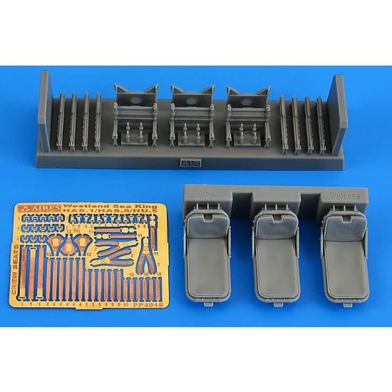 Aires 4918 1/48 Westland Sea King Has.1/Has.5/Hu.5 Crew Seats for Airfix kits - Model Planes