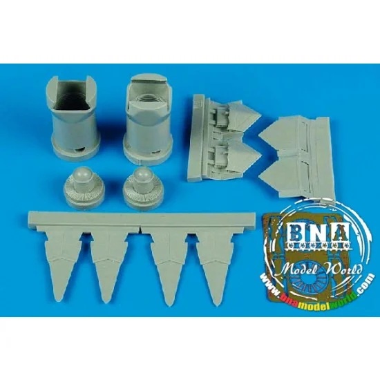 Aires 7248 1/72 F-22A Raptor Exhaust Nozzles for Revell kit
