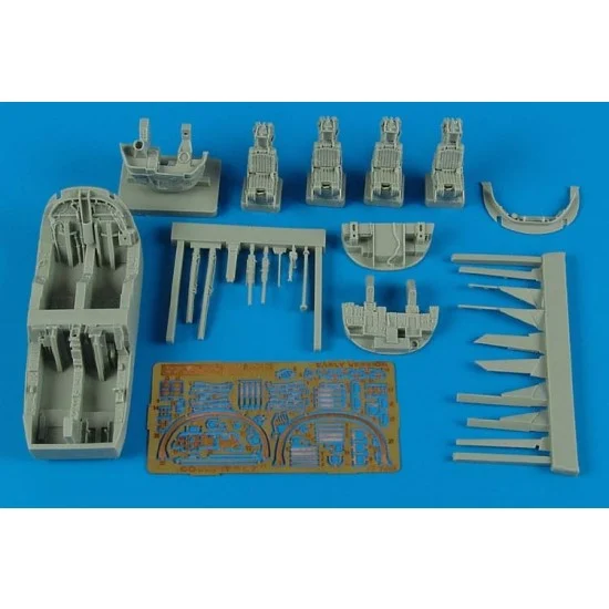 Aires 7266 1/72 EA-6B Prowler ICAP-2 (early) Cockpit Set for Hasegawa kit