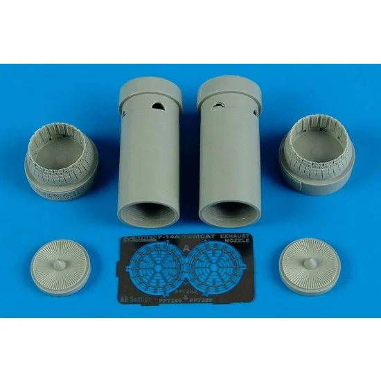 Aires 7286 1/72 Grumman F-14A Tomcat Exhaust Nozzles - opened position for HobbyBoss kits