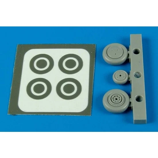 Aires 7287 1/72 Bell P-39Q/N Airacobra Wheels & Paint Masks for Academy kits