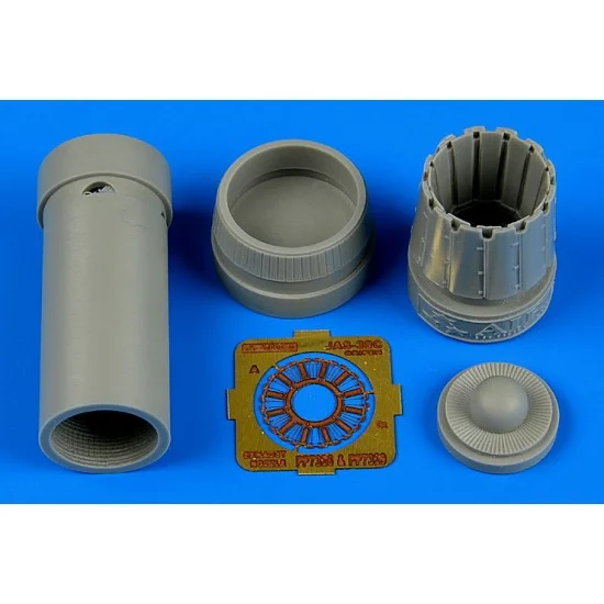 Aires 7329 1/72 Saab JAS-39C Gripen Exhaust Nozzle - Opened for Revell kit (Resin+PE)