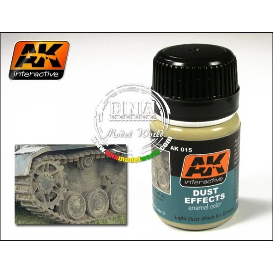 AK Interactive AK-015 Enamel Paint - Dust Effects (Light Dust Wash for Europe) 35ml