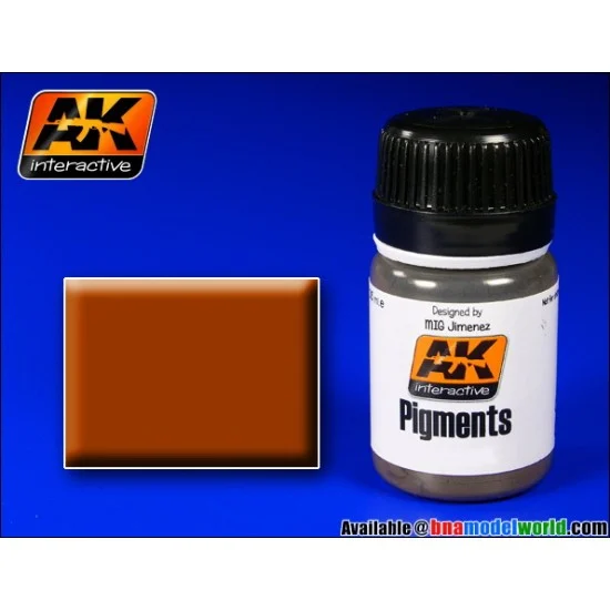 AK Interactive AK-043 Pigment - Medium Rust 35ml