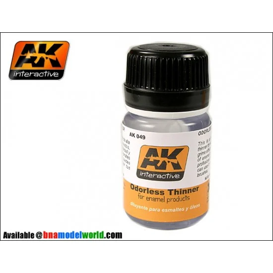 AK Interactive AK-049 Odorless Turpentine (Thinner for Enamel Paints) 35ml