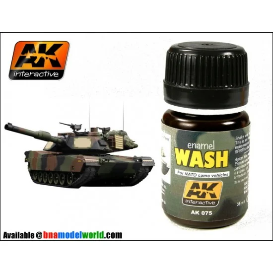 AK Interactive AK-075 Enamel Wash for Nato Camo Vehicles 35ml