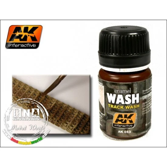 AK Interactive AK-083 Enamel Wash - Track Wash 35ml