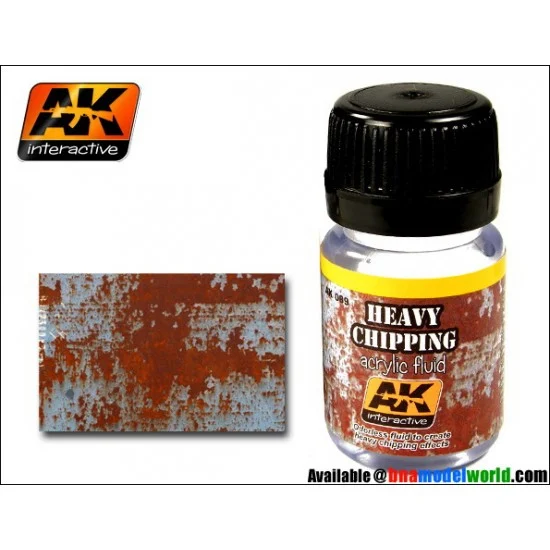 AK Interactive AK-089 Heavy Chipping Effects Acrylic Fluid 35ml