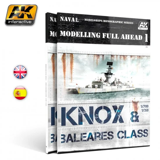 AK Interactive AK-098 Colour Book - Knox & Baleares Class [Modelling Full Ahead Series 1] (English)
