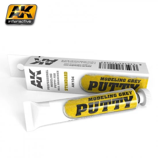 AK Interactive AK-104 Modelling Grey Acrylic Putty - Standard Hardness (20ml, 39gr.)