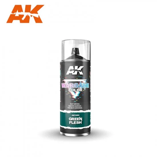 AK Interactive AK-1053 Wargame Primer Spray - Green Flesh 400ml