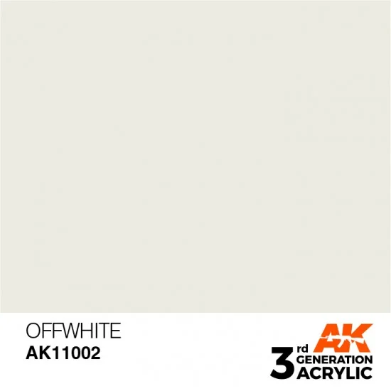 AK Interactive AK-11002 Acrylic Paint (3rd Generation) - Off-white (17ml)