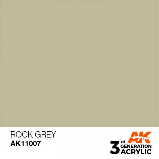 AK Interactive AK-11007 Acrylic Paint (3rd Generation) - Rock Grey (17ml)