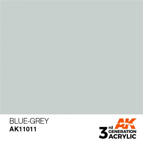 AK Interactive AK-11011 Acrylic Paint (3rd Generation) - Blue-Grey (17ml)