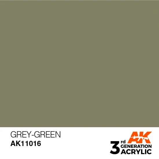 AK Interactive AK-11016 Acrylic Paint (3rd Generation) - Grey-Green (17ml)