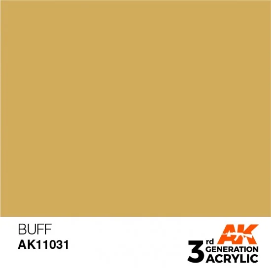 AK Interactive AK-11031 Acrylic Paint (3rd Generation) - Buff (17ml)