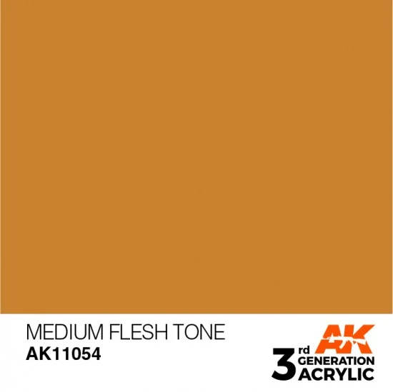 AK Interactive AK-11054 Acrylic Paint (3rd Generation) - Medium Flesh Tone (17ml)