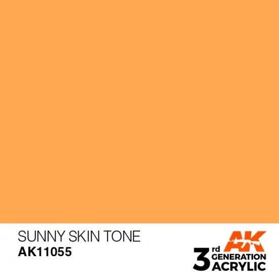 AK Interactive AK-11055 Acrylic Paint (3rd Generation) - Sunny Skin Tone (17ml)