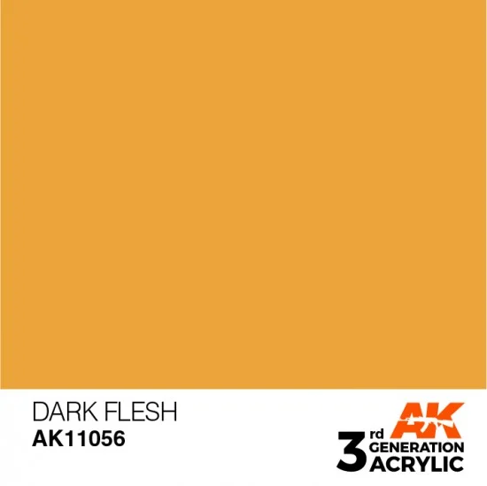 AK Interactive AK-11056 Acrylic Paint (3rd Generation) - Dark Flesh (17ml)