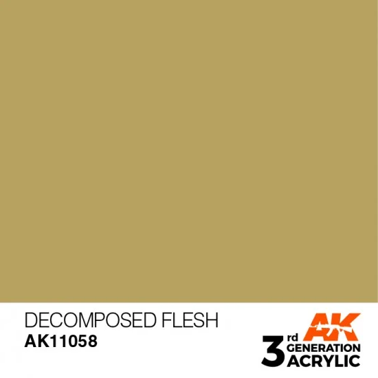 AK Interactive AK-11058 Acrylic Paint (3rd Generation) - Decomposed Flesh (17ml)