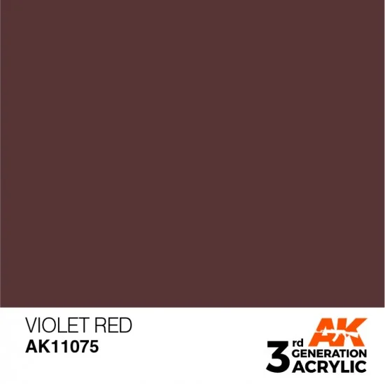 AK Interactive AK-11075 Acrylic Paint (3rd Generation) - Violet Red (17ml)