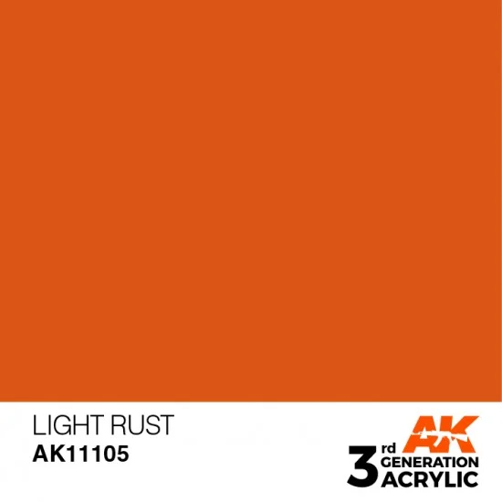 AK Interactive AK-11105 Acrylic Paint (3rd Generation) - Light Rust (17ml)