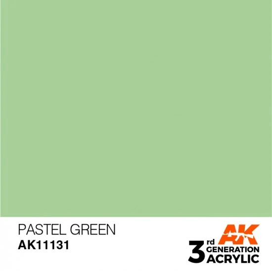 AK Interactive AK-11131 Acrylic Paint (3rd Generation) - Pastel Green (17ml)