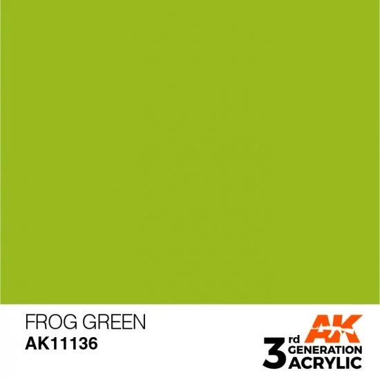 AK Interactive AK-11136 Acrylic Paint (3rd Generation) - Frog Green (17ml)