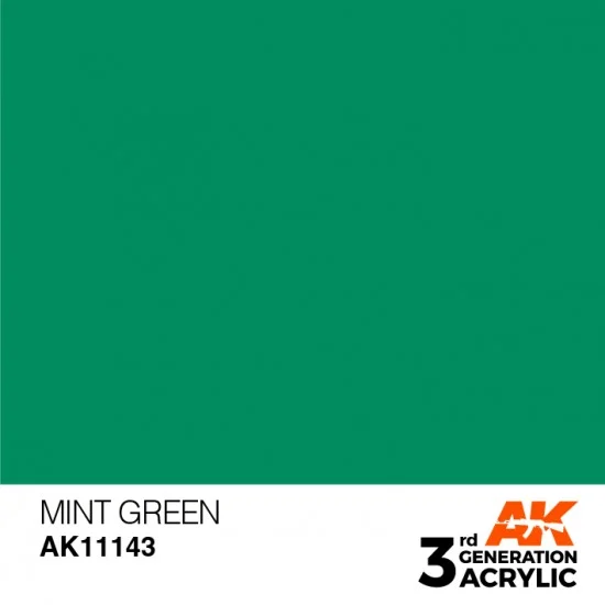 AK Interactive AK-11143 Acrylic Paint (3rd Generation) - Mint Green (17ml)