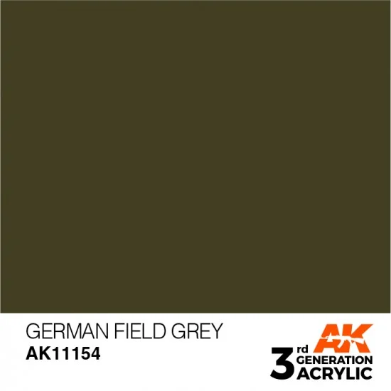 AK Interactive AK-11154 Acrylic Paint (3rd Generation) - German Field Grey (17ml)