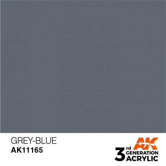 AK Interactive AK-11165 Acrylic Paint (3rd Generation) - Grey-Blue (17ml)