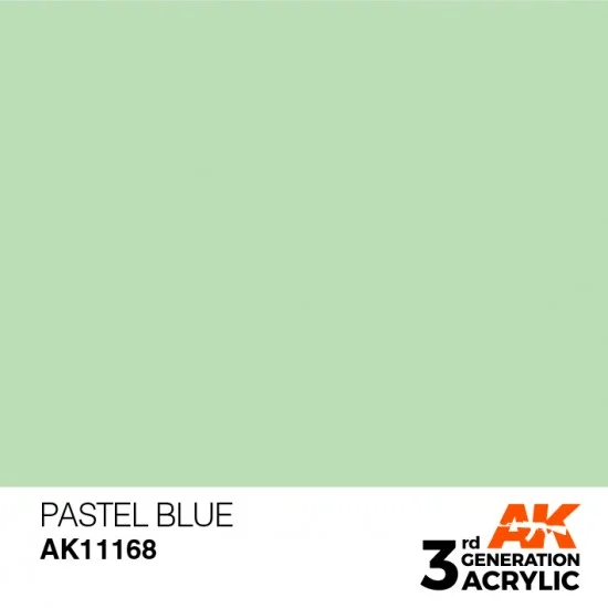 AK Interactive AK-11168 Acrylic Paint (3rd Generation) - Pastel Blue (17ml)