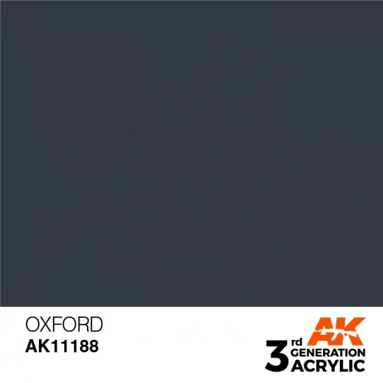 AK Interactive AK-11188 Acrylic Paint (3rd Generation) - Oxford (17ml)