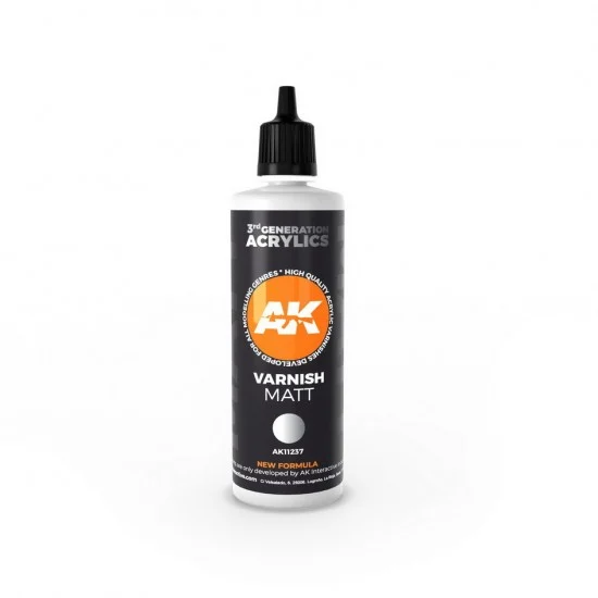 AK Interactive AK-11237 Matt Varnish (100ml, 3rd Generation)