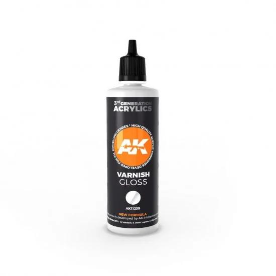AK Interactive AK-11239 Gloss Varnish (100ml, 3rd Generation)