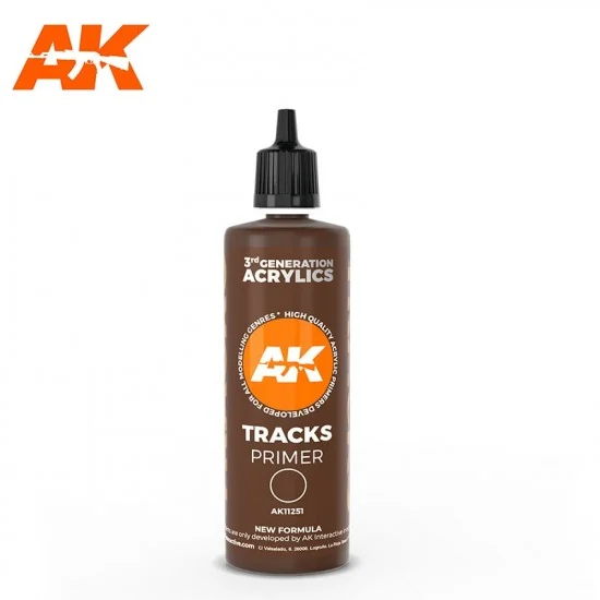 AK Interactive AK-11251 Acrylic Surface Primer - Tracks (100ml, 3rd Generation)