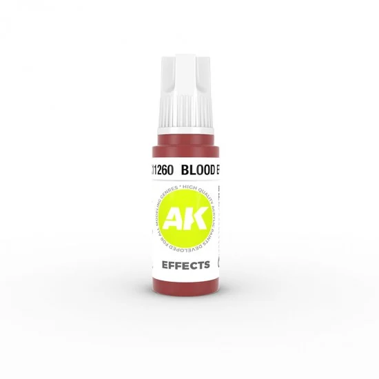 AK Interactive AK-11260 Acrylic Effects for Finishing Figures/Scenery - Blood (17ml, 3GEN)