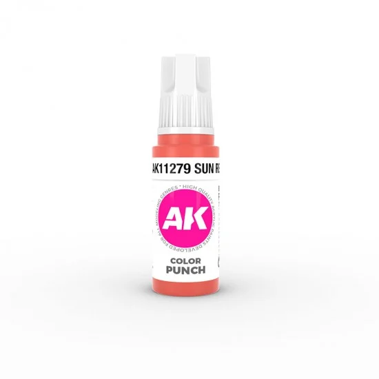 AK Interactive AK-11279 3GEN Ultra Pigmented Colour - Sun Red Color Punch (17ml)